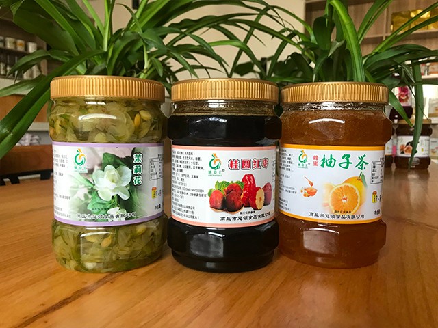 茉莉花花茶、桂圓紅棗花茶、柚子花茶